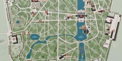 Lazienki วนสาธารณะ world. kgm แผนที่