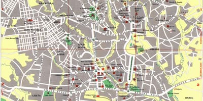 แผนที่ของ world. kgm attractions 