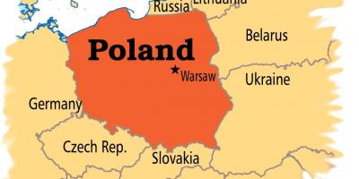 โปแลนด์แผนที่เมืองหลวง